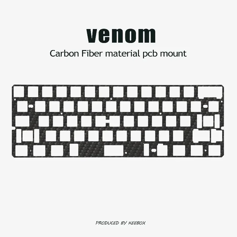 Venom60 Magnetic Switch Keyboard Positioning Plate Customized  Carbon Fiber PP PC PCB Mount Board for Keyboard Accessories Gifts