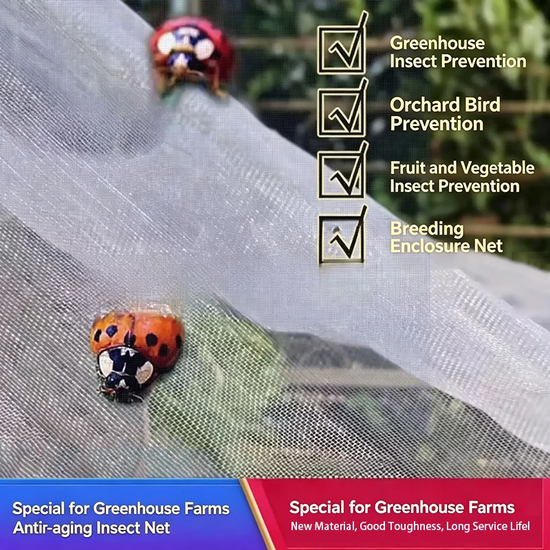 Plant Insect Proof Net Breathable Mesh, Block Pests Effectively, Ideal for Garden Vegetables, Flowers and Fruit Trees Protection