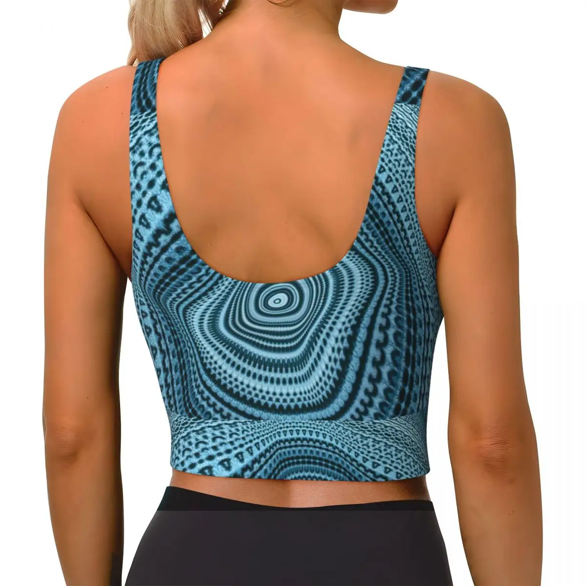 Sports Bra Women Running Yoga Clothes Vest Rosette Skin Gathering Fitness Vest