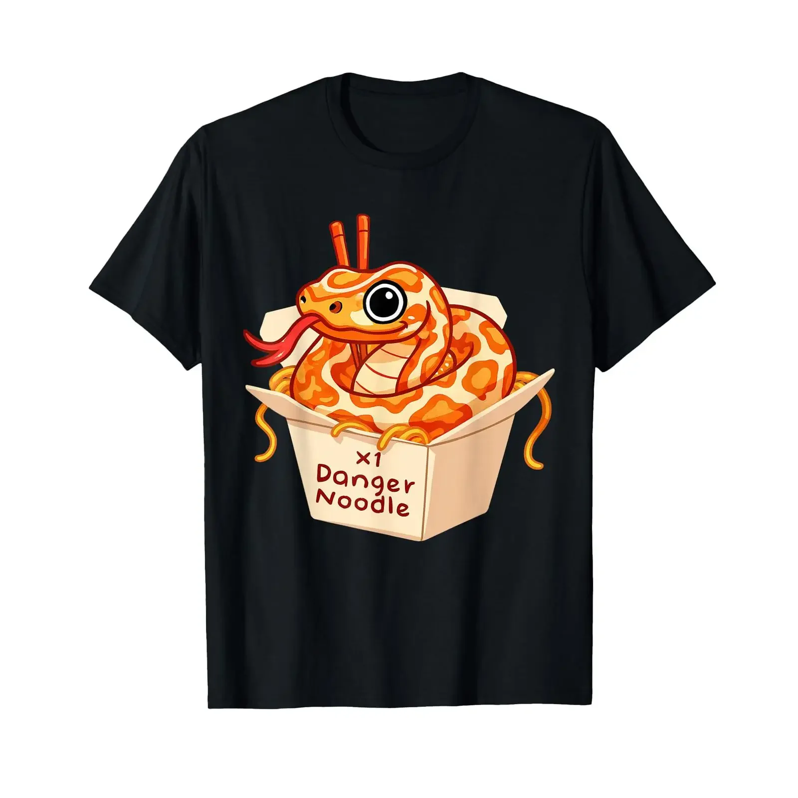 Danger Noodles Snake Ball Python Reptile Snakes Meme Snek T Shirt vintage Washed graphic Casual Unisex Stylish streetwear