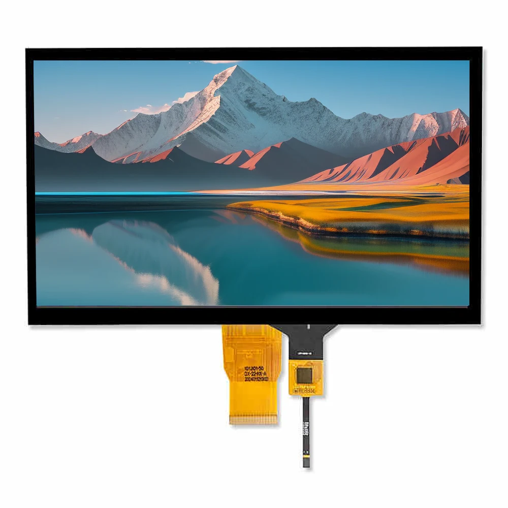 10.1 인치 TFT 디스플레이 화면 모듈 RGB24BIT IPS 1024*600 용량 성 터치 전체보기 직렬 화면