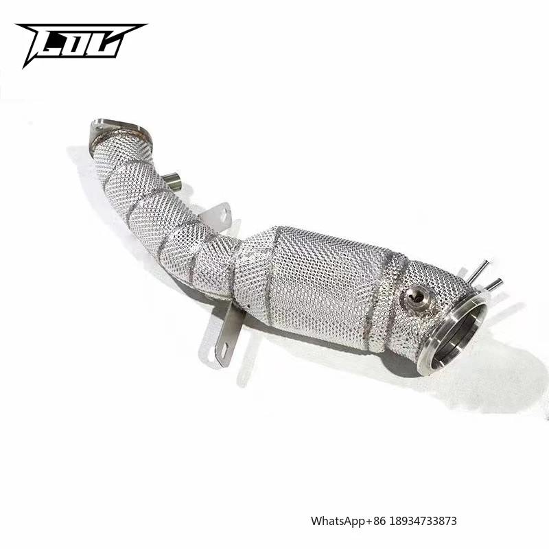 Exhaust Downpipe For Cadillac XT4/XT5/XT6 2.0T 2016-2023 Stainless Steel High flow catted downpipe with catalyst