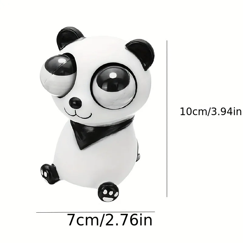 Panda Squeeze Toys Funny Stress Relief Squishy Toys with Pop Out Eyes Sensory Therapy Fidget Toys for Kids Adults with Autism