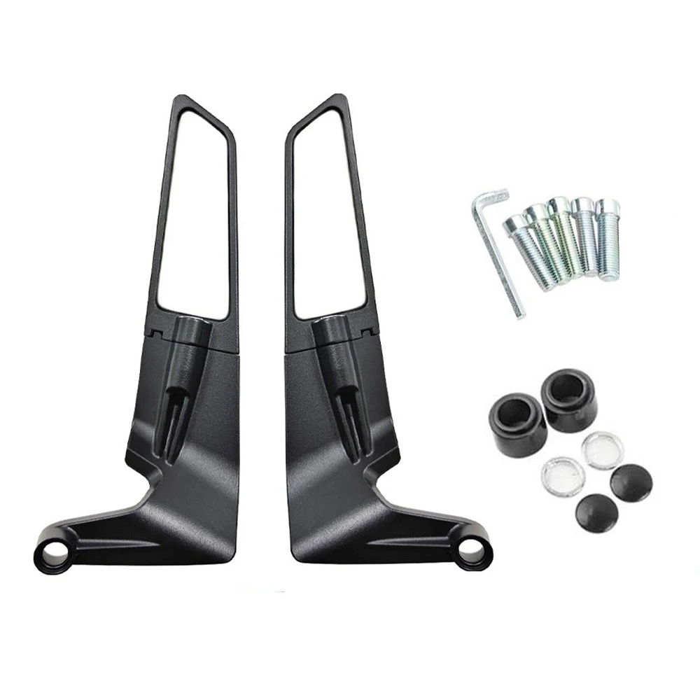 

1 Pair Motorcycle Rearview Mirror For Kawasaki Z900 Z1000 ABS Z800 Z650 CNC Aluminum Transparent Glass Rearview Mirror