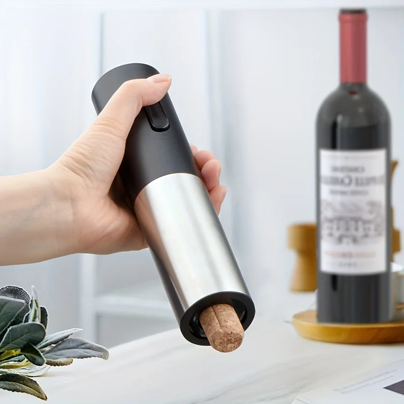 

4 In 1 Red Wine Automatic Opener Rechargeable Electric Wine Bottle Opener Stainless Steel Wine Corkscrew For Kitchen Party Bar