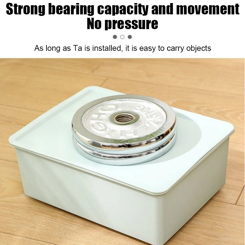 HEIßER 4 stücke Edelstahl Caster Räder Selbstklebende Mini Swivel Räder Caster Räder für Papierkorb Lagerung Box 4 stücke