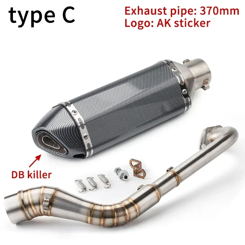

For YAMAHA NMAX 155 NMAX155 NMAX 125 NMAX125 Motorcycle Exhaust Slip-On Full System Modified Front Middle Link PipeSina Tech