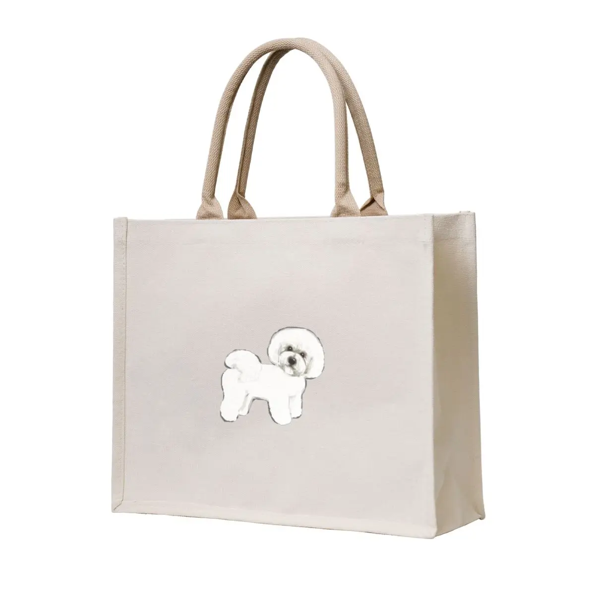 

Bichon Frise, joyful friend Tote Bag bags luxury women custom tote bag tote bag screen