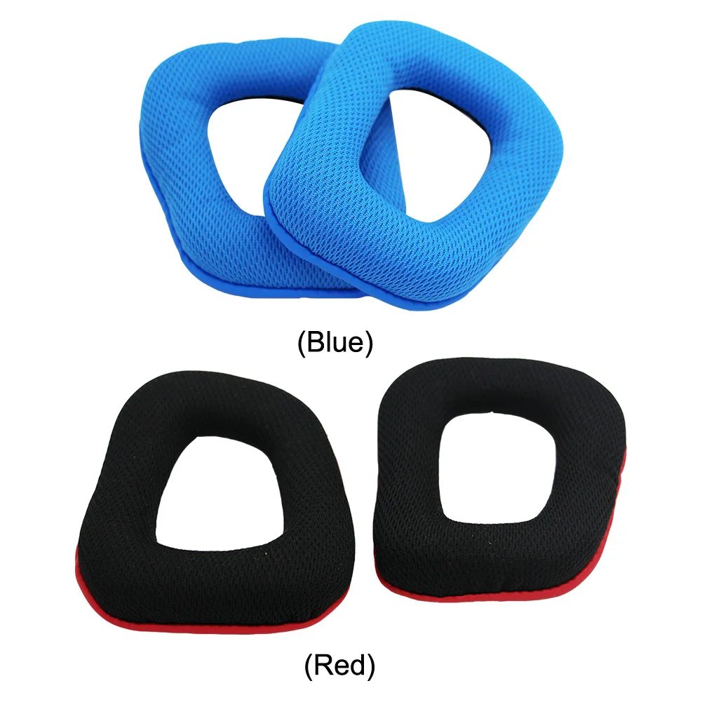 1 пара сменных амбушюр, пенопластовые подушечки для наушников, сетчатый тканевый чехол для наушников Logitech G35 G930 G430 F450