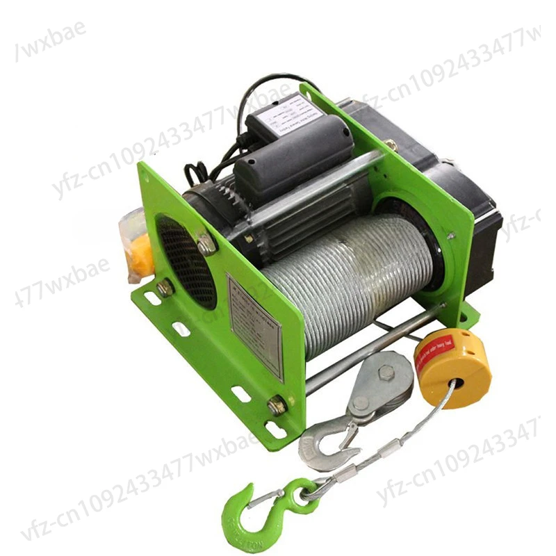 Wire rope electric hoist 220V micro electric winch 400 - 1000KG  30 - 100m