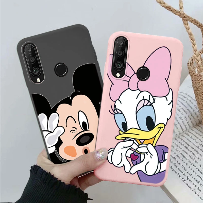 Dla Honor X9c 9X Huawei Y9 Prime P30 Lite P30 P20 Pro P20 Lite Nova 4E 3E 6 SE P Smart Z 2019 2021 Śliczne etui na telefon Mickey Minnie