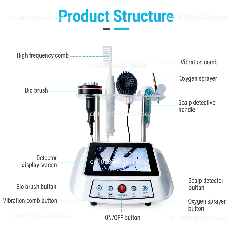 2024s 5-in-1 Scalp Care Anti-hair Loss Machine Scalp Analysis Treatment Hair Growth Therapy Machine For Hair Clinic Spa Salon