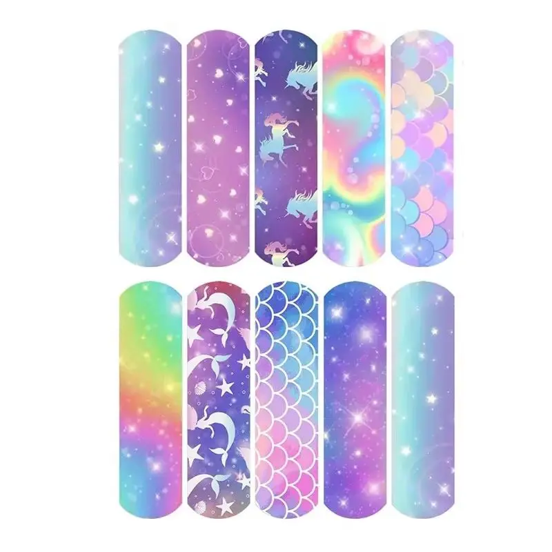 

20pcs/set Colorful Heart Mermaid Pattern Band Aid for Girls Wound Plaster Kawaii Dressing Patch Tape Strips Adhesive Bandages