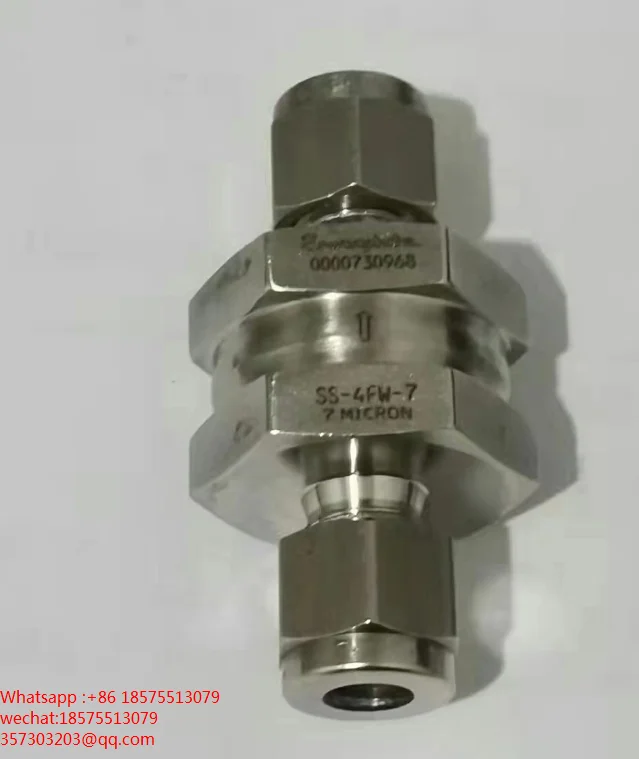 For Swagelok SS-4FW-7 Fully Welded Through Type Filter 1/4 Sleeve Fitting 7 Microns 1 Piece