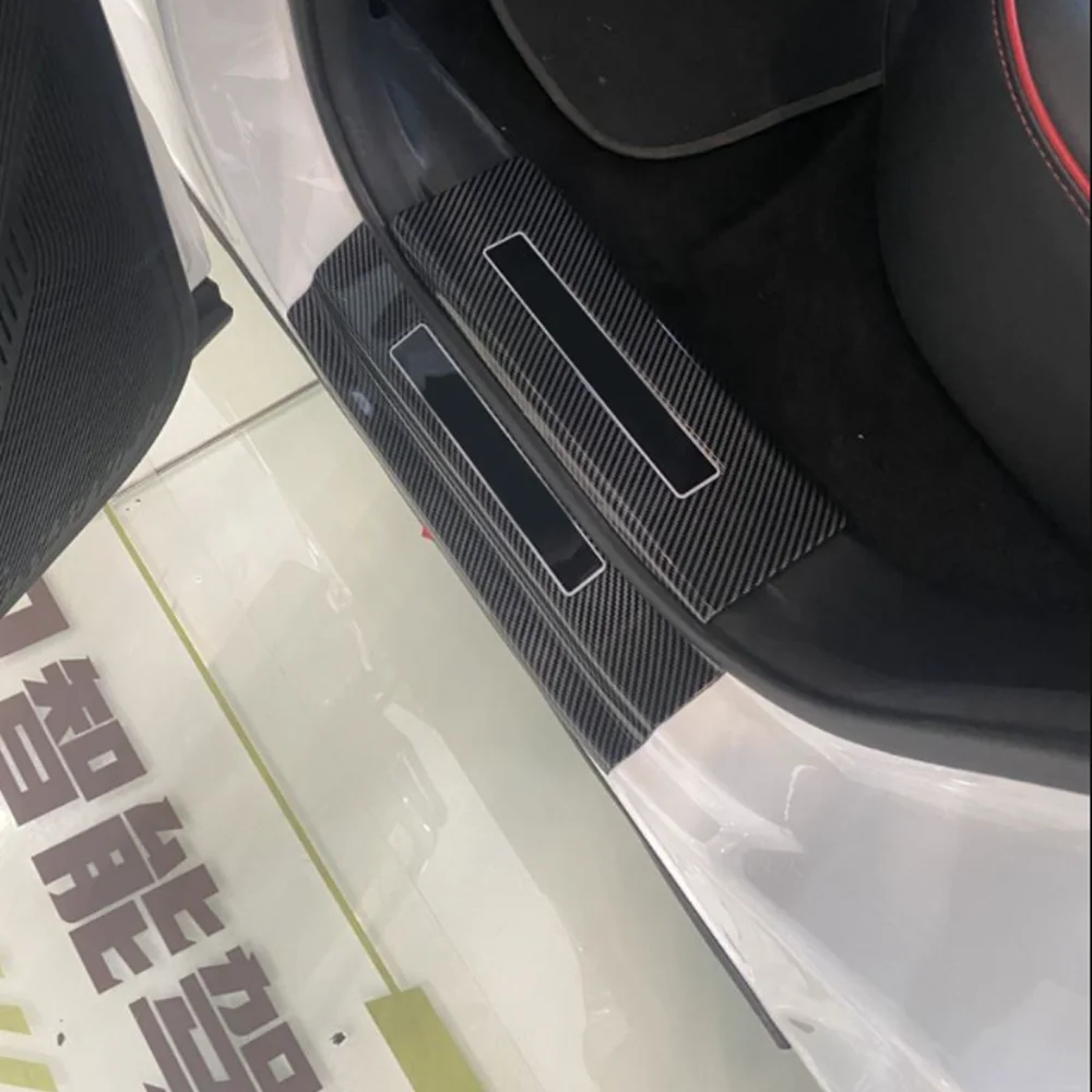 Car ABS Welcome Pedal for Lexus ES 300h 350 XZ10 Hybrid 2019~2024 Door Sill Scuff Threshold Guard Cover Plate Sticker Accessorie