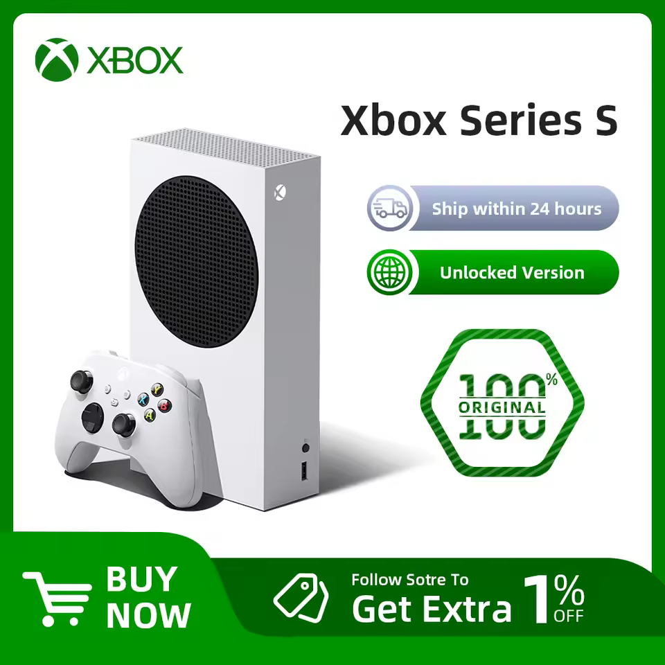 Consolas de juegos originales de Microsoft Xbox Series S, XSS, novedad de 100% - AliExpress 