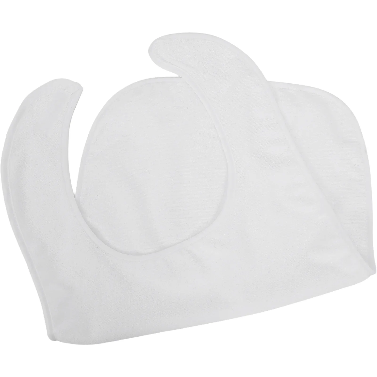 Adult Feeding Bib for Elderly Seniors Special Needs Adjustable Comfort Fit Reusable Cotton Drool Protector Food Stain Resistant