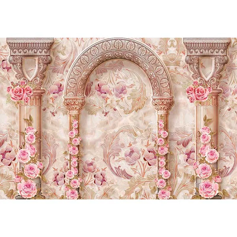 Avezano Custom งานแต่งงานฉากหลังดอกไม้ดอกไม้สีชมพูวันเกิดแบนเนอร์พื้นหลังภาพพื้นหลังถ่ายภาพ Photozone ...