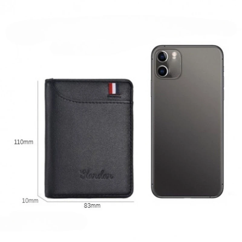 محفظة عمودية رفيعة للرجال جديدة لعام 2025 - حامل رخصة القيادة ومنظم متعدد البطاقات، تصميم نحيف مدمج للحمل اليومي