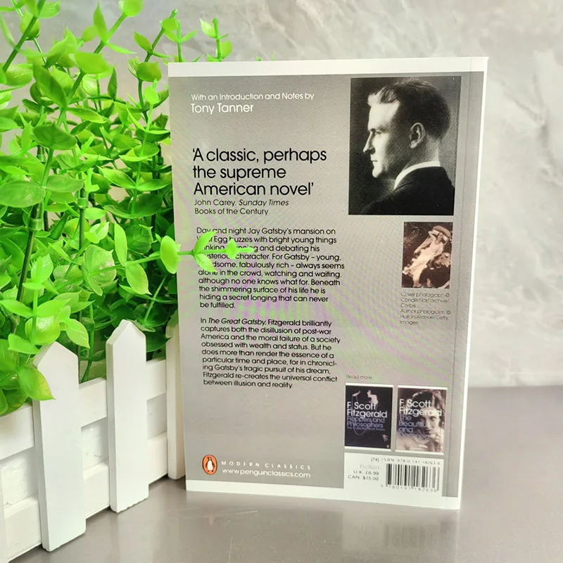 Der englische Roman „The Great Gatsby“ Der Great Gatsby Movie Tie In-Film Englisches Buch Libros Livros Financial Books