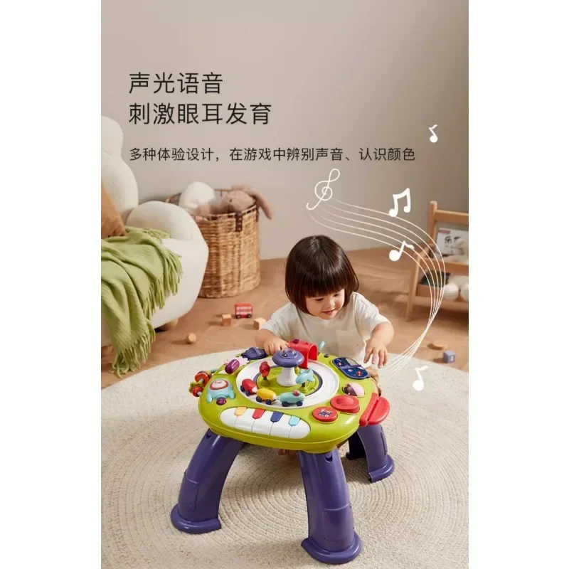 Babycare Multifunctional Game Table Baby Music Sound Toy Baby Christmas New Year Children's Puzzle