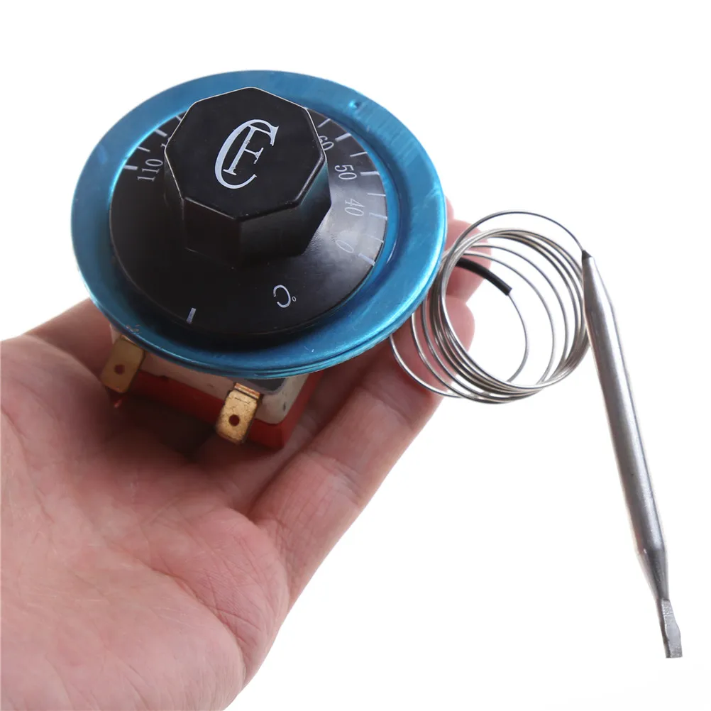 (❤️)1pc 30-110/60-200/ 50-300 Centigrade Ceramic Base Mechanical Thermostat Water Heater Temperature Switch 220V AC 16A