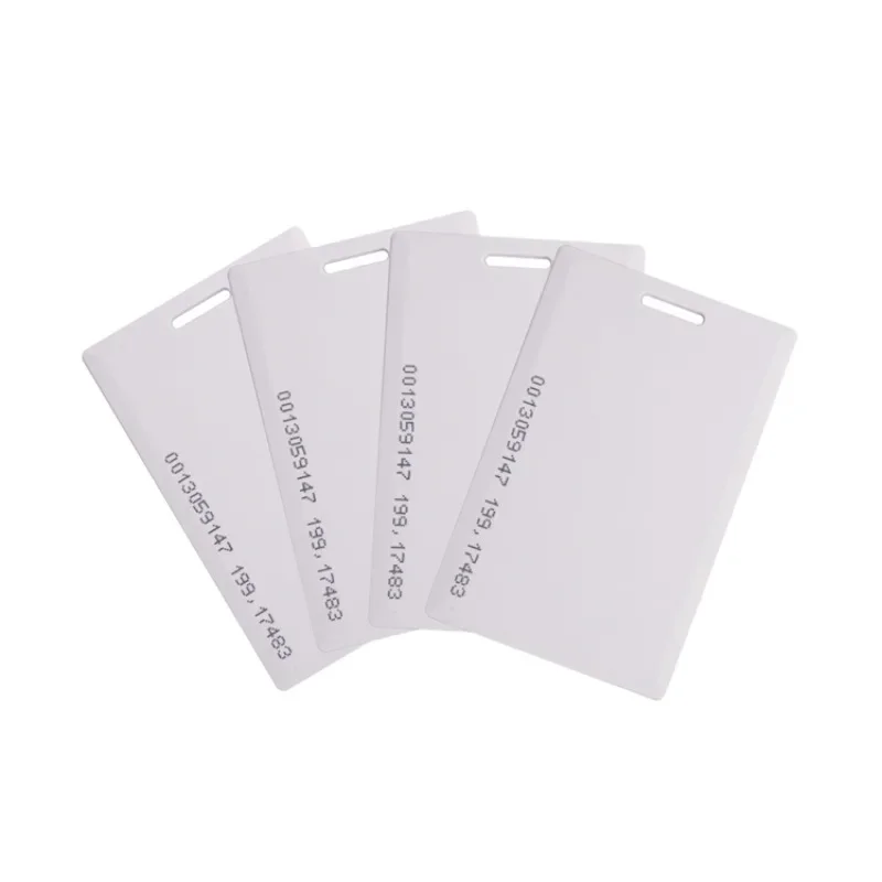 100 Pcs TK4100 RFID 125khz EM4100 ID Tag Clamshell Access Control Card 1.8mm Proximity Chip Not Rewriteable ID Tag Read Only