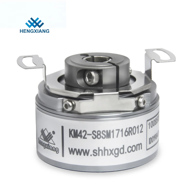 KM42-S6S19RD-001 Multi-turn Absolute Encoder 19Bit SSI IP65 6mm Shaft Cable Connection For Servo Motor Robot