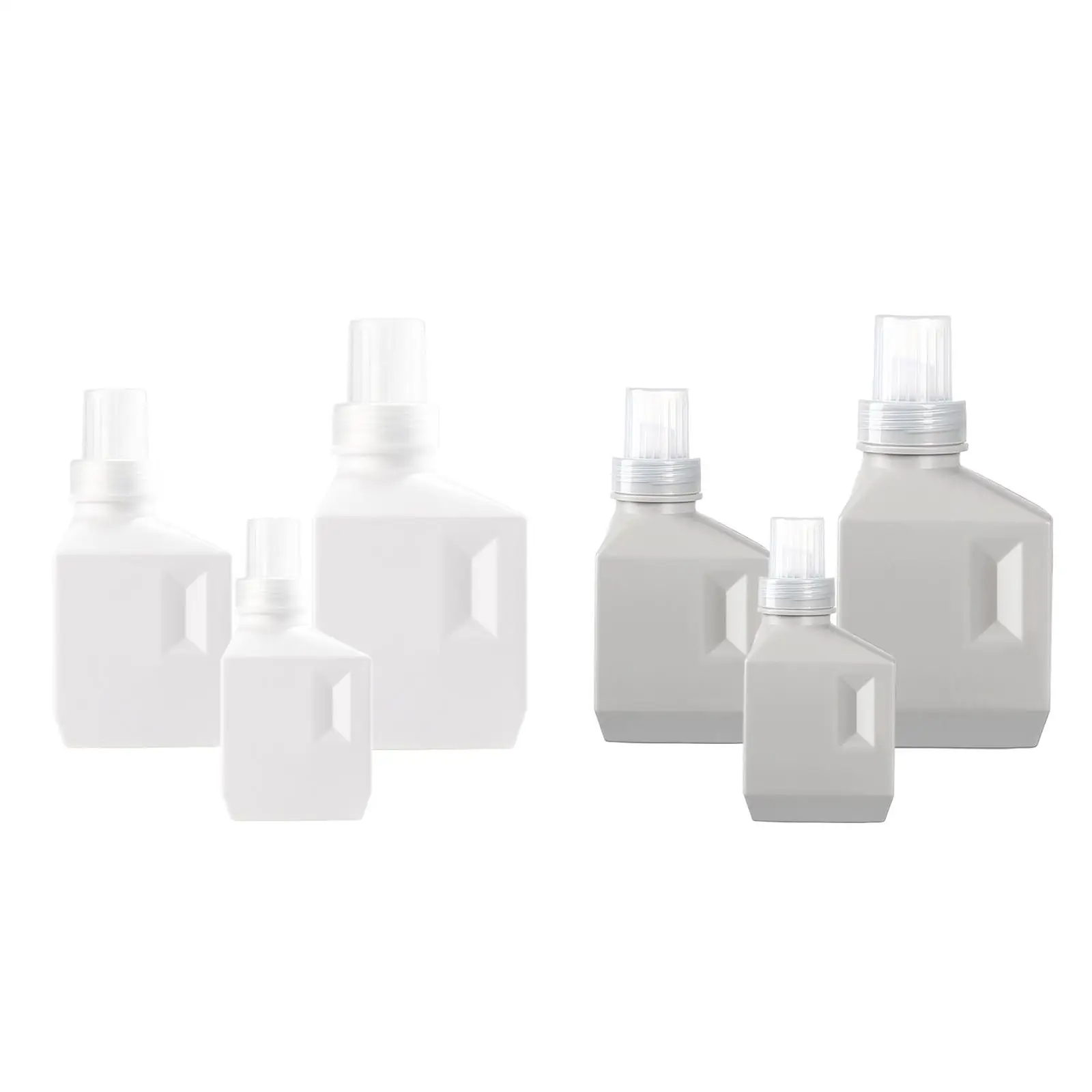 زجاجة غسيل بلاستيكية فارغة ، علامة قابلة لإعادة الاستخدام منشورة لسائل المنظفات ، المنزل