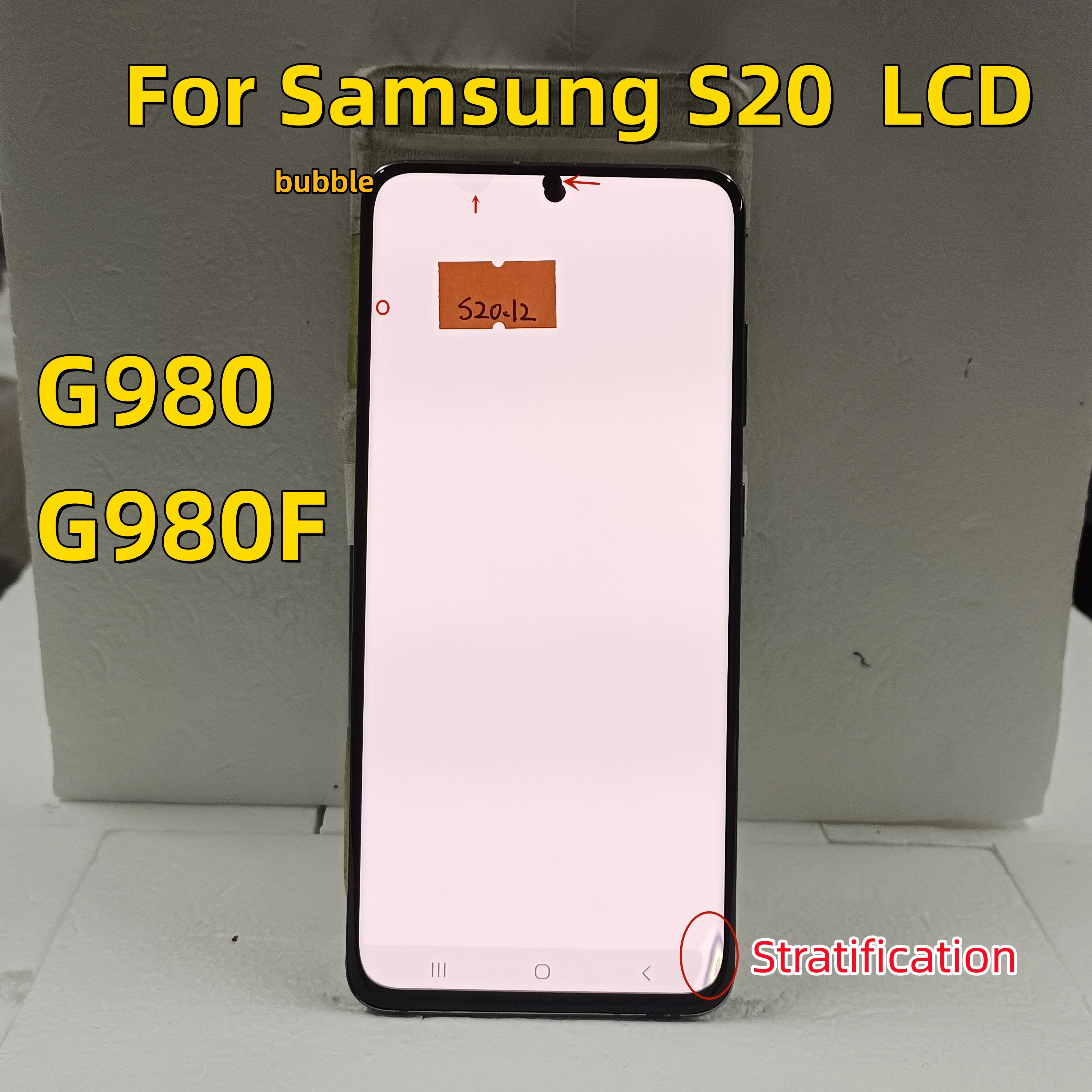 100% Test For Samsung Galaxy S20 Lcd Screen G980 G980f Sm-g980f/ds 6.2“ Lcd Display With Defect Touch Screen Digitizer Assembly