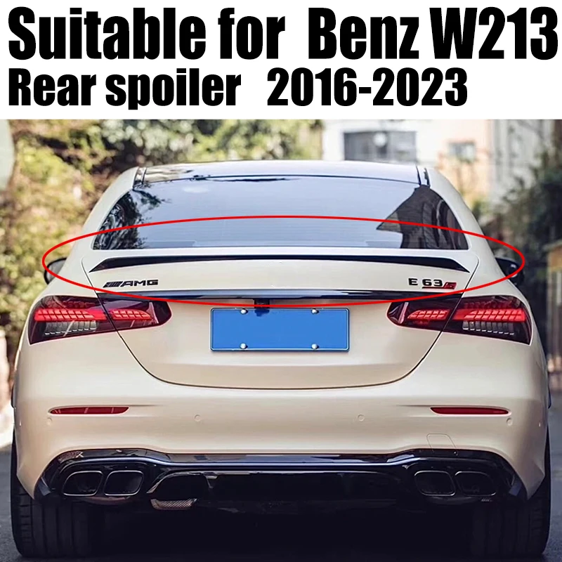 

Rear Car Trunk roof Spoiler For Mercedes Benz E-Class W213 E260 E300 2016+ E63s Tail Spoiler wing Modification