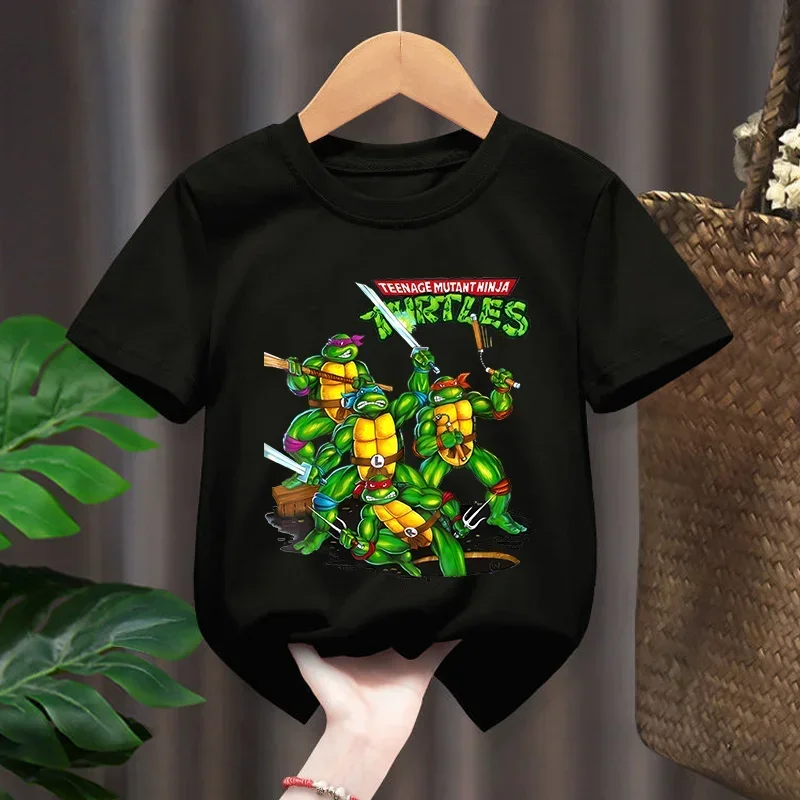 Teenage Mutant Ninja Turtles Kids Clothing T Shirt Boys Girls Cartoon Anime Tees Baby Summer T Shirts Printed Tops Costume Gift - view 2