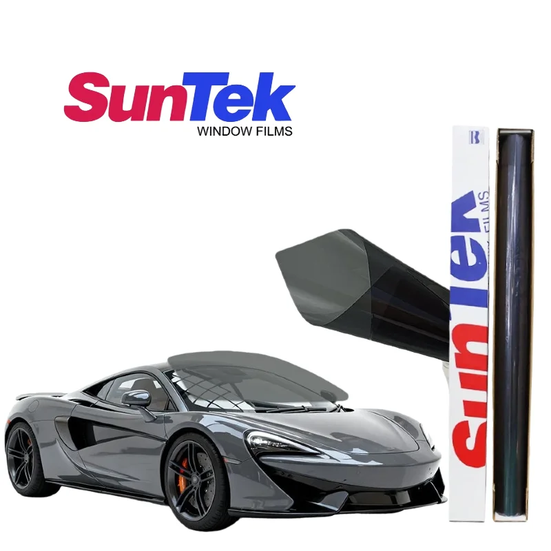 Suntek car solar film VLT15% VLT65% thermal insulation film sun protection and explosion-proof high quality PET material