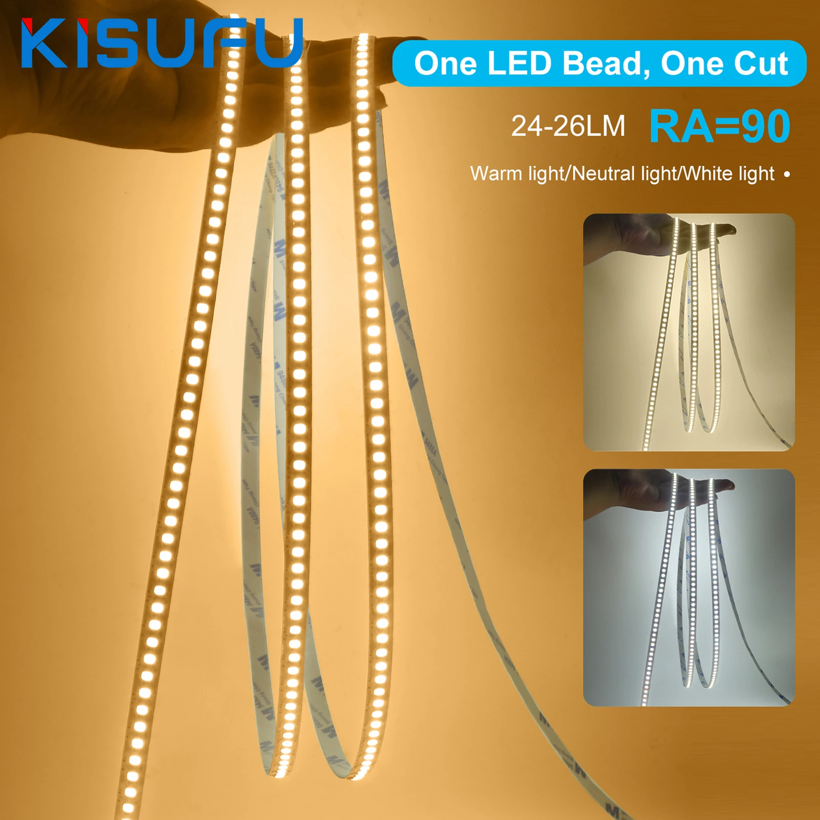 

12V 24V LED Strip 2835 5M 10M/Roll 120LEDs/m 180LEDs/m White Warm Natural Flexible Soft Bar Home Lamp Strip CRI90 TV Backlight