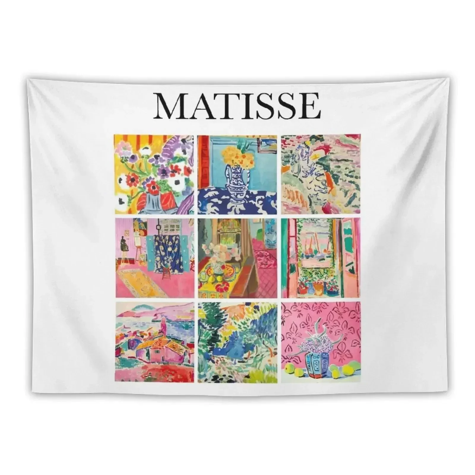 

Matisse - Collage Tapestry Wall Hanging Decor Wallpaper Bathroom Decor Tapestry