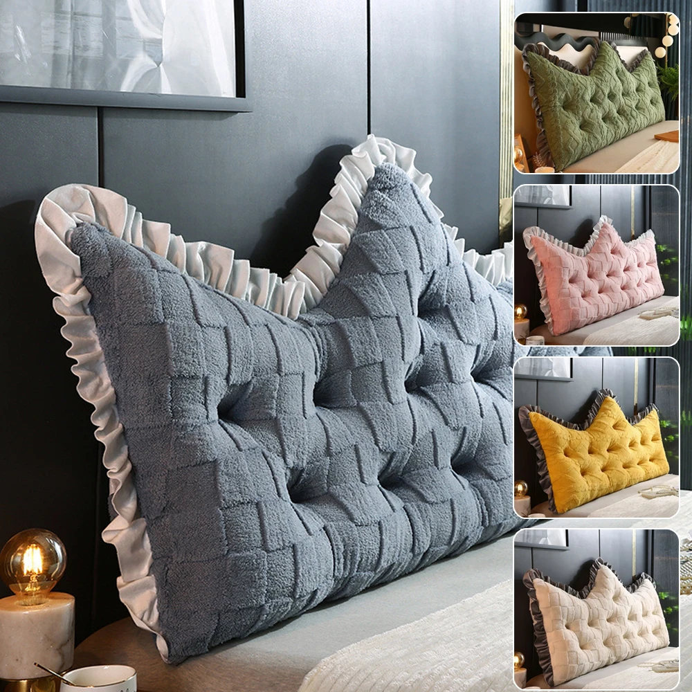 

Headboard Pillow Reading Bedding for Sitting in Double Bed with Removable Covers Bed Cushion Backrest Princess Style1PC 등받이 쿠션