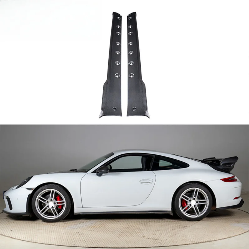 High Quality Dry Carbon Fiber Aerodynamic Side Skirts Exterior Body Parts Fits 991 2012-2019 view 3