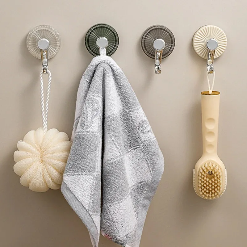 Dishcloth Rack Wall Coat Rack Hanging Hooks Hook Towel Reusable Powerful Suction Cup Hooks Kitchen Spoon Holder