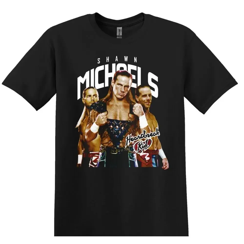 Shawn Michaels Wrestling Black T-Shirt  WWE