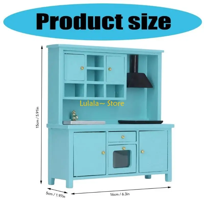Y4QA Domki dla lalek w skali 1/12 Miniaturowe meble kuchenne Udawaj zabawę dla dzieci