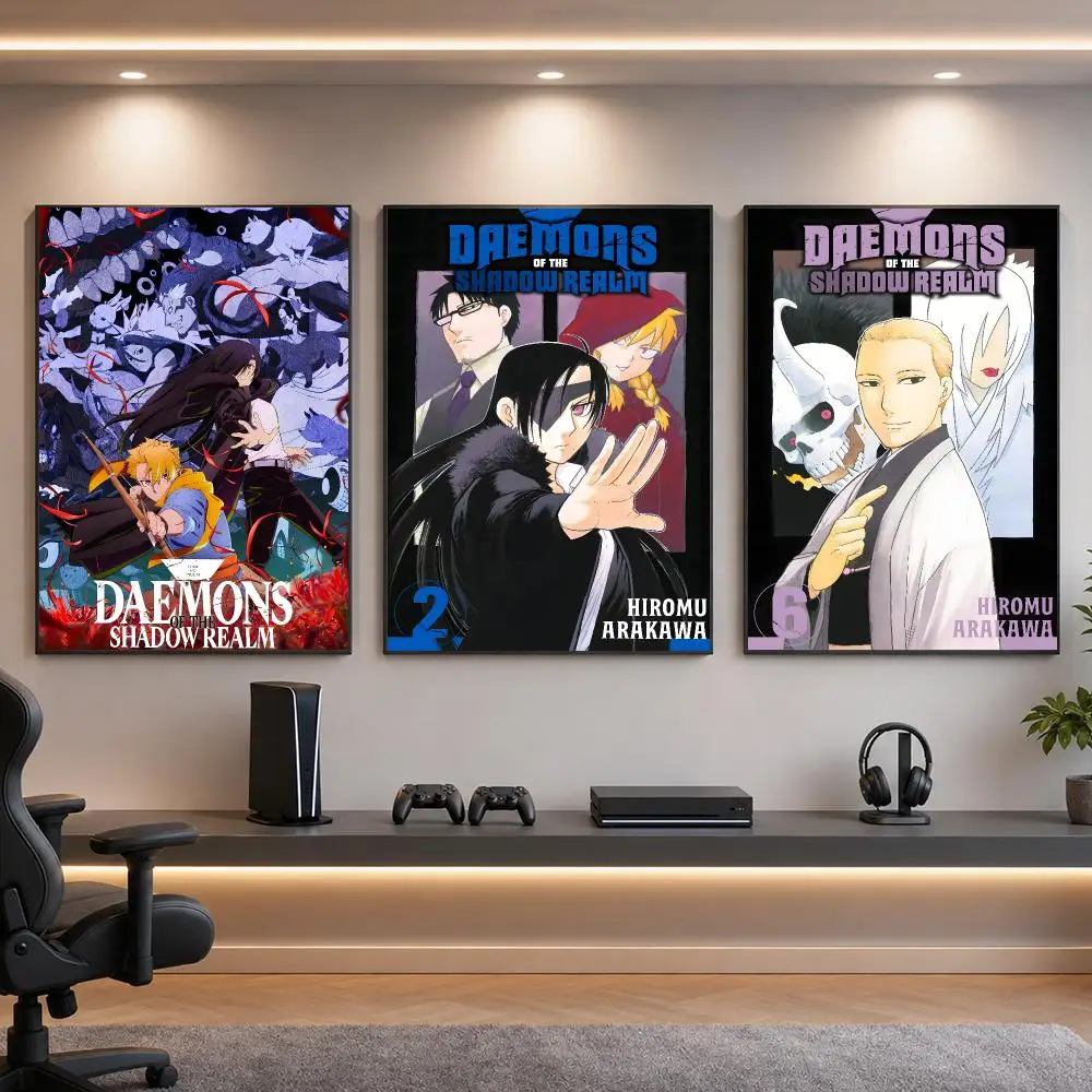 Manga D-Daemons of the Shadow Realm Poster HD Removable Wall Art Gift Bedroom Lounge Dorm Office Gaming Cafe Bars