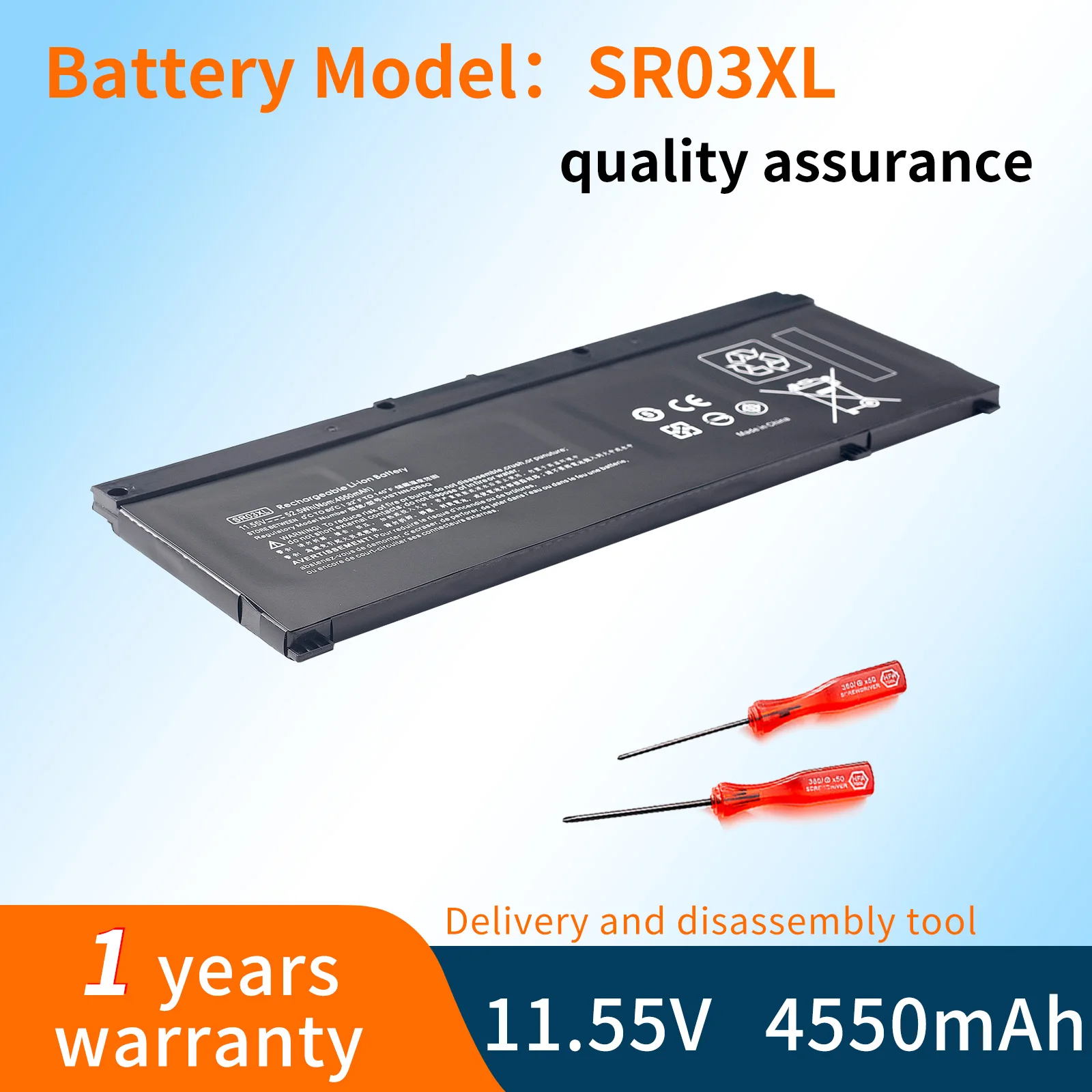 

BVBH SR03XL Battery For HP OMEN 15-CE 17-CB0052TX Pavilion Gaming 15-CX0096TX CX0006NT HSTNN-DB8Q L08934-2B1 L08855-855