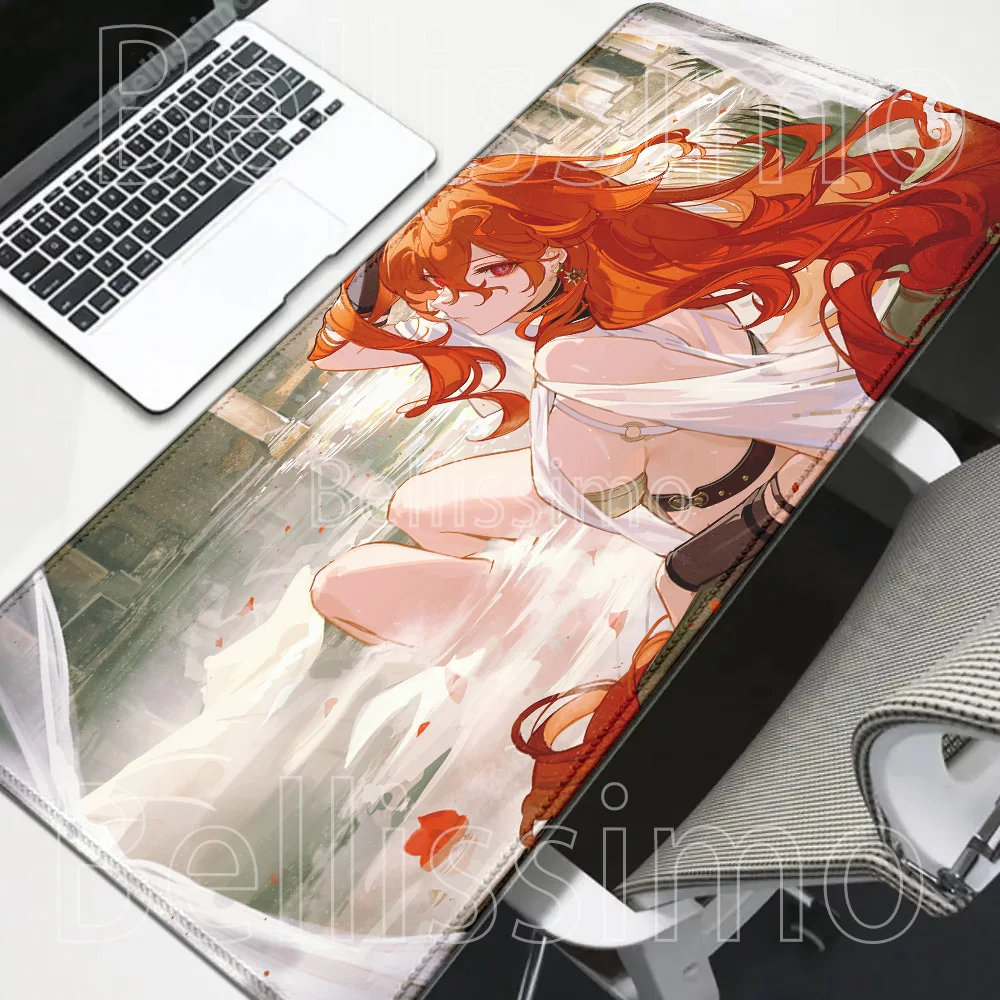 

Augusta Wuthering Waves Mouse Pad Gamer Anime sexy girl Keyboard HD Printing Mousepad Gaming office Game overlock XXL Desk Mat