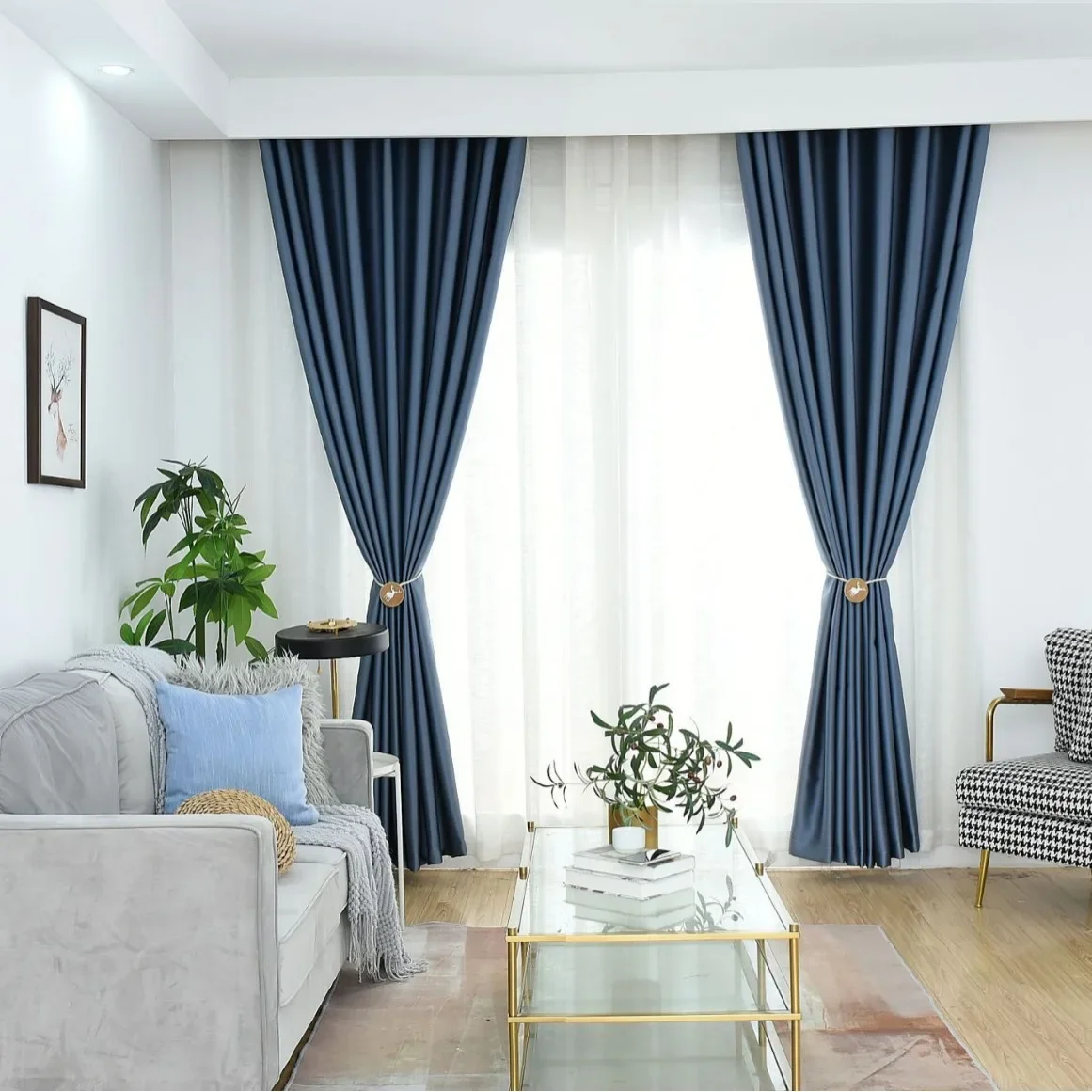 （82）VIP Custom Blackout Curtains High Blackout Bedroom Living Room Curtains Whole House