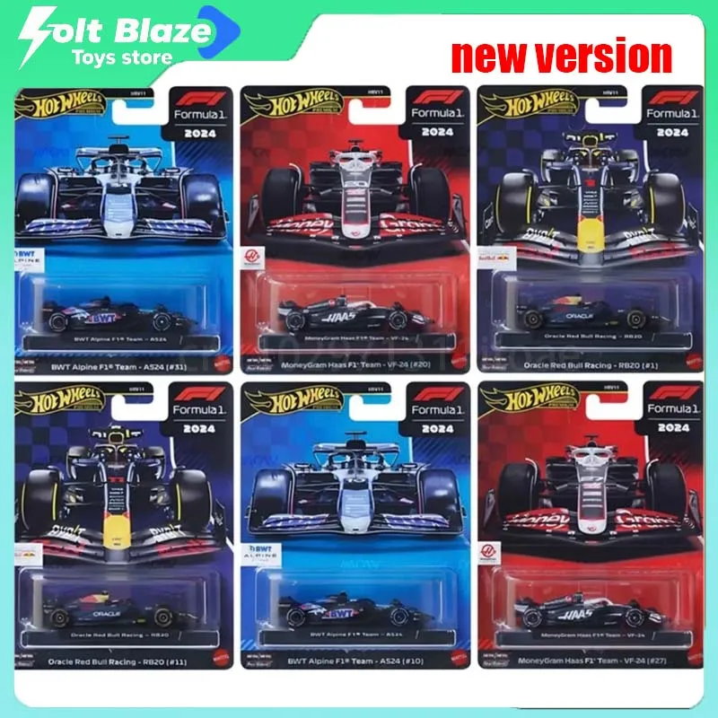 

Hot Wheels 2025 Car Culture Formula 1 Team Series Модель автомобиля Моделирование сплава Haas F1 Team Статические автомобили Модель для мальчиков Коллекция подарков