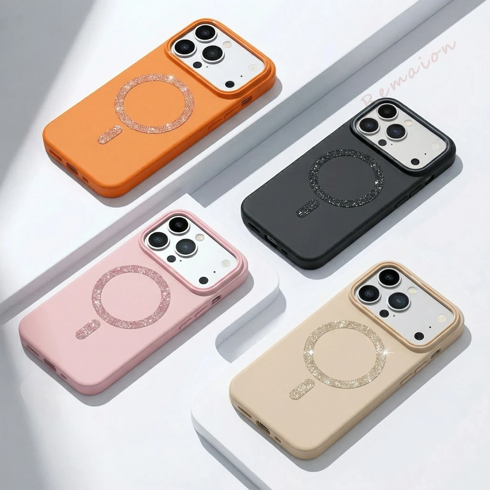 

Matte Magnetic Phone Case for iPhone 17 Air 11 12 13 16 Pro Max 14 15 16 Plus Magsafe Luxury Ultra thin Wireless Charging Cover