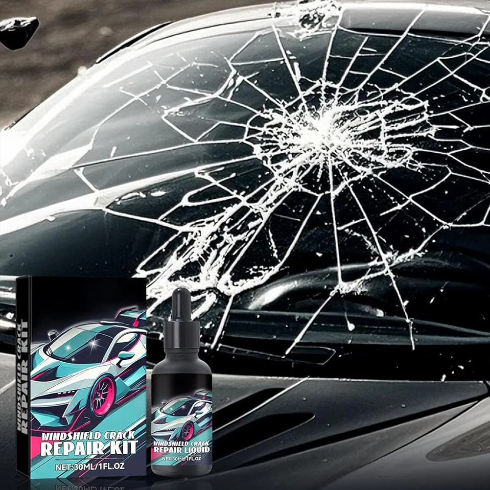 طقم تصليح رقاقة الزجاج الأمامي إصلاح الزجاج السريع السائل إصلاح زجاج السيارة الغراء الزجاج الأمامي طقم إزالة الخدوش أداة إصلاح زجاج السيارة #4
