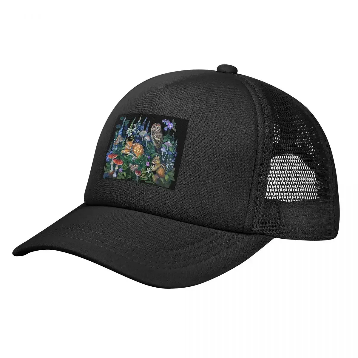 Enchanted Forest Mesh Baseball Caps Snapback Fashion Baseball Hats Breathable Casual Casquette Outdoor Unisex