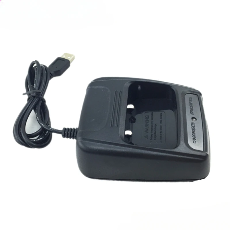 Carregador usb para baofeng walkie talki 888s acessórios de rádio em dois sentidos bateria li-ion carregador de mesa