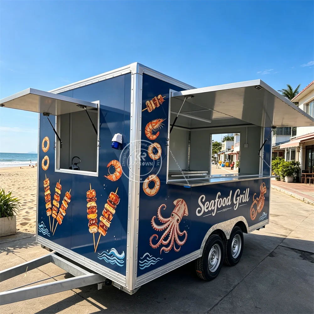 

Street Concession Hot Dog Pizza Truck Ice Cream Cart Mobile Food Trailer Mobile Coffee Food Truck Fully Equipped
